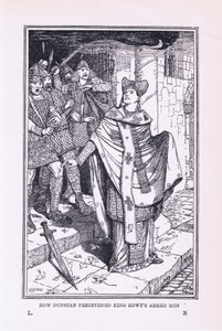 St Dunstan pelotti kuningas Edwysin aseistautuneita miehiä, 1912 tekijältä Henry Justice Ford