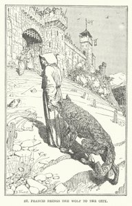 Sant Francesc porta el llop a la ciutat (lito)finès tekijältä Henry Justice Ford