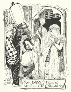 Bassa nauraa tšerkesseille (kaiverrus) tekijältä Henry Justice Ford