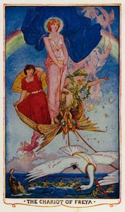 Freyan vaunut (värilitografia) tekijältä Henry Justice Ford