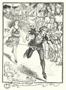 Quick-as-Thoughtin lyömä prinsessa (kaiverrus) tekijältä Henry Justice Ford