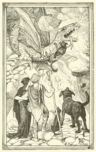 Kolme koiraa (kaiverrus) tekijältä Henry Justice Ford