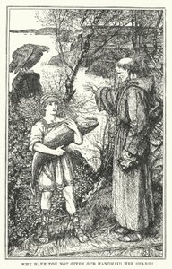 Miksi et ole antanut palvelijattarellemme hänen osuuttaan? (litografia) tekijältä Henry Justice Ford