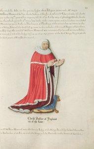 Sir William Howard (k. 1308) (mustetta ja kultalehtiä perunakalvolla)