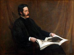 Sir James George Frazer (öljy kankaalle) tekijältä Henry Macbeth Raeburn
