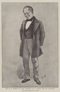 Mr W S Penley Lord Markhamina elokuvassa "A Little Ray of Sunshine" (litho)