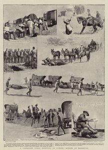 Yeomanry Field Hospital toiminnassa, kohtauksia Roodevalista