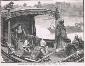 Catherine Howardin siirtäminen Toweriin 1542 tekijältä Henry Marriott Paget