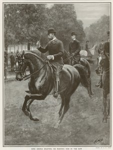 King Georgen päivittäinen kyyti Hyde Parkissa tekijältä Henry Marriott Paget