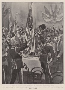Massachusettsin Honorable Artillery Companyn vastaanotto Lontoossa