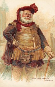 William Shakespearen koominen hahmo Sir John Falstaff (tuloste) tekijältä Henry Marriott Paget
