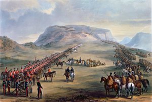 Konferenssi Block Driftissä, Kaffirlandissa, 30. kesäkuuta 1846 (väriakvatinta)
