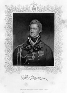 Sir Thomas Munro 1761-1827, skotlantilainen sotilas ja valtiomies, 1800-luku.
