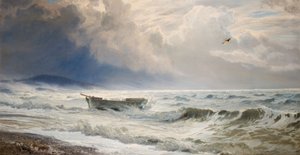 Karu sää rannikolla, Cumberland, 1874. tekijältä Henry Moore