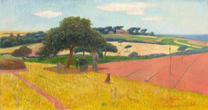 Les Chaumes in Guidel, 1891. tekijältä Henry Moret