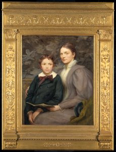 Rouva William T. Evans ja hänen poikansa, 1895.