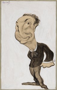Little Tich (väriliitu, kynä, sivellin, muste ja guassi paperille) tekijältä Henry Ospovat