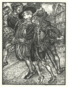Shakespearen laulu: "And me the canakin clink" (litho) tekijältä Henry Ospovat