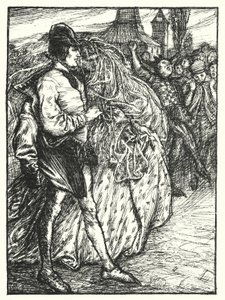 Shakespearen laulu: "Tis Hymen kansat jokaisessa kaupungissa" (litho)