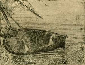 Kristus kävelee veden päällä tekijältä Henry Ossawa Tanner