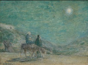 Pako Egyptiin, noin 1916 (öljy puupaneelille) tekijältä Henry Ossawa Tanner