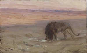 Juova leijona tekijältä Henry Ossawa Tanner