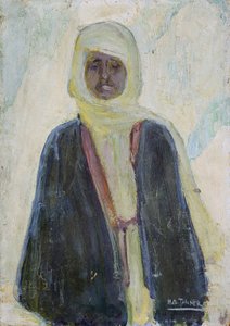 Marokon mies (öljy paneelissa) tekijältä Henry Ossawa Tanner