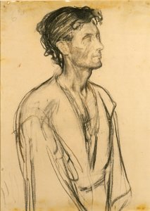 Tutkimus opetuslapsen polvistumisesta haudalla tekijältä Henry Ossawa Tanner