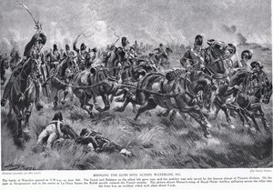 Tykkien käyttöönotto, Waterloo, kuvitus teoksesta 