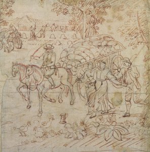 Huonekalut ja erilaiset esineet 1100- ja 1300-luvuilta tekijältä Henry Peacham