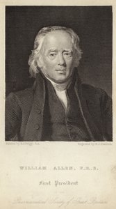 William Allen - Ison-Britannian farmaseuttisen yhdistyksen ensimmäinen presidentti (1770-1843) (kaiverrus). tekijältä Henry Perronet (after) Briggs