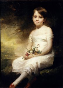 Muotokuva Nancy Grahamista tai pikkutytöstä pitelemässä kukkia Henry Raeburnin (1756-1823) maalaus (ec.angl.) 1800-luvun su. 0,91x0,71 m Pariisi, Louvre-museo.