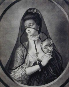 The Fair Nun Unmasked, kaiverrettu Carington Bowlesin (1744-93) toimesta (litografia). tekijältä Henry Robert (after) Morland