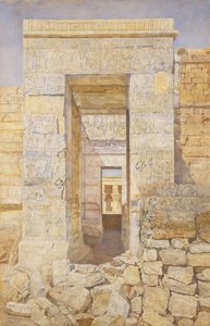 Itäinen sisäänkäynti, Tiberiuksen huone, Isisin temppeli, Philae, 1905.