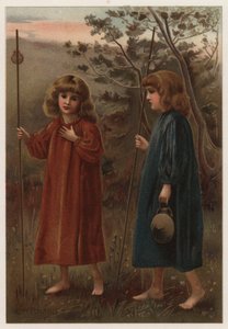 Kultainen ranta (väri litho) tekijältä Henry Ryland