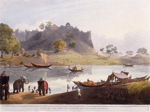 Juanporen sataman rauniot Goomtee-joella, 1824