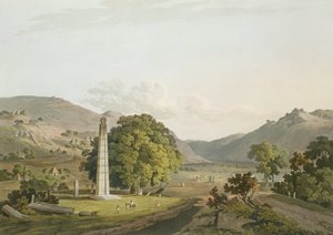 Axumin obeliski, kaiverrus Daniel Havell (1785-1826) 1809 (akvatinta)