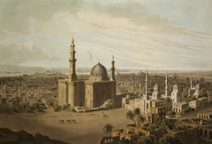Näkymä Grand Kairosta, kaiverrus Daniel Havell (1785-1826) 1809