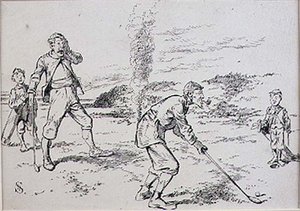 The Absent Minded Golfer, kuvitus 