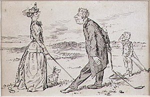 Kohtelias golfaaja, kuvitus 