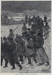Kara, vangit, jotka palaavat yöllä kaivoksilta (litho) tekijältä Henry Sandham
