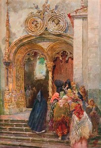 Matriz-kirkon eteläovi, Ponta Delgada, 1899