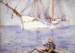 Auringonlaskun vaikutus tekijältä Henry Scott Tuke