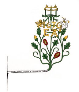 Kiinnike tiimalasiin, 1636, 1843. tekijältä Henry Shaw