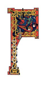 Alkukirjain F, 1100-luku, 1843. tekijältä Henry Shaw
