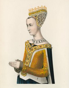 Margaret, Skotlannin James III:n kuningatar, n. 1483, puolipitkä muotokuva