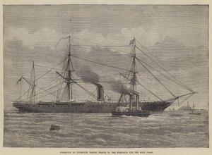Steam-Tug Plymouthissa vie joukkoja Himalajalle Gold Coastille tekijältä Henry Spernon Tozer
