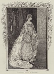 Hessenin prinsessa Victoria hääpuvussaan tekijältä Henry Stephen Ludlow