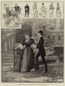 Luonnoksia Lords and Commonsista Haymarket-teatterissa