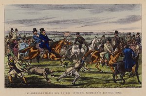 Kuvitus Jorrocksille Jollities ja Jollities (väri litho) tekijältä Henry Thomas (after) Alken